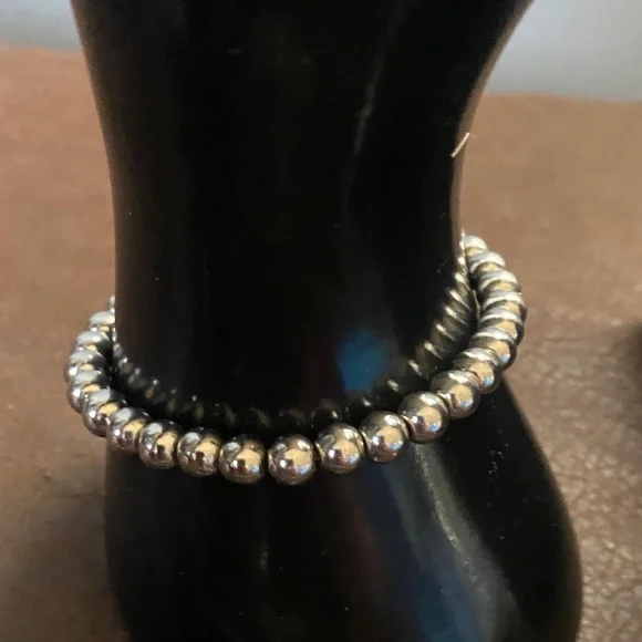 Vintage Lia Sophia abalone shell & baroque pearl necklace, NY floating bead - Picture 13 of 13